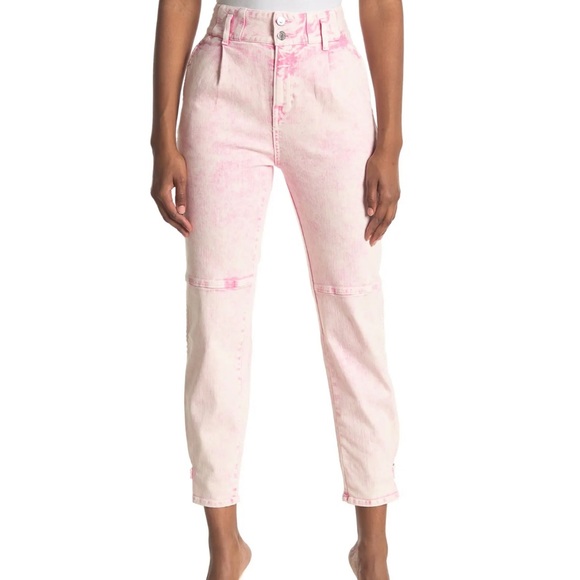 Veronica Beard Monika Tapered Acid Wash Jeans - Picture 1 of 10